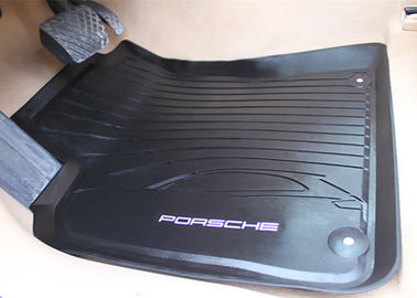 Κίνα Μαύρα χαλιά πατωμάτων PVC για τη Porsche Macan 2014 2016, χαλί ποδιών με το αρχικό λογότυπο ύφους προμηθευτής