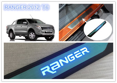 Καλή τιμή. Ford Ranger T6 2012 - 2015 φωτισμένα περβάζια πόρτας LED φως πλευρικά περβάζια πόρτες Scuff Plate σε απευθείας σύνδεση