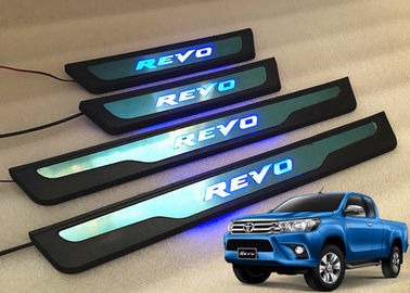 Καλή τιμή. TOYOTA All New Hilux Revo 2016 2017 LED φως πλευρικές πόρτες πέλμα Scuff Πλάκες σε απευθείας σύνδεση