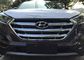Hyundai New Tucson 2016 2017 Πρόσωπο κάλυμμα σχάρας 3D Φύλη άνθρακα / χρωμικό προμηθευτής