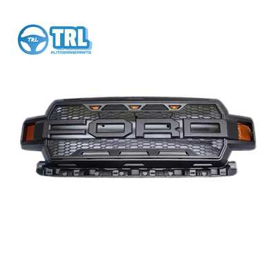 Καλή τιμή. 2019-23 Νέο Ford F150 OE Στυλ μπροστινή σχάρα με LED φωτισμό,Μαύρο,Χρωματισμό σε απευθείας σύνδεση